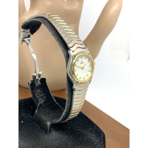 Ebel Women's Watch Swiss Quartz Diamond Mother of Pearl Dial Two Tone 18k Steel - Picture 14 of 14
